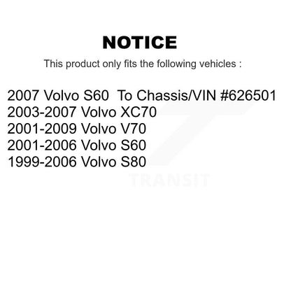 [Inférieur avant] Kit de Rotule de suspension pour Volvo S60 V70 XC70 S80 KTR-101238