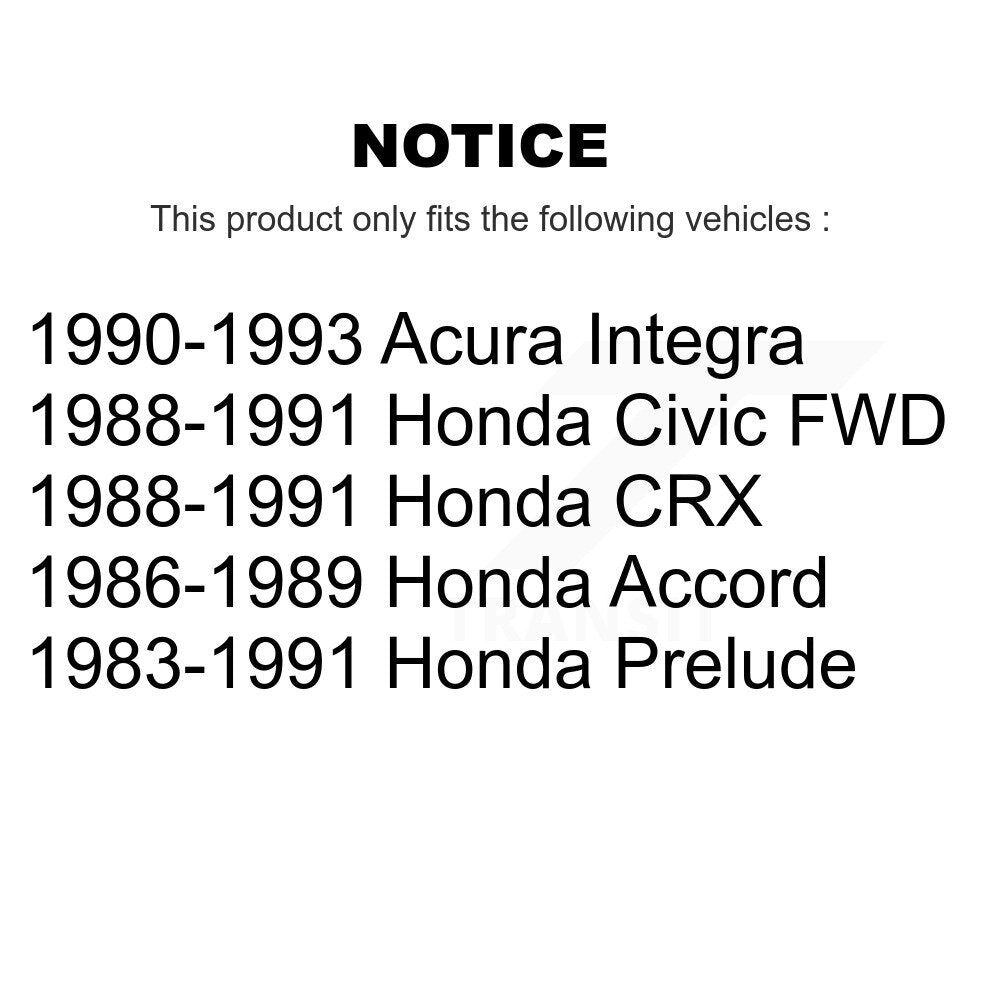 [Inférieur avant] Kit de Rotule de suspension pour Honda Civic Accord Acura Integra CRX Prelude KTR-101265