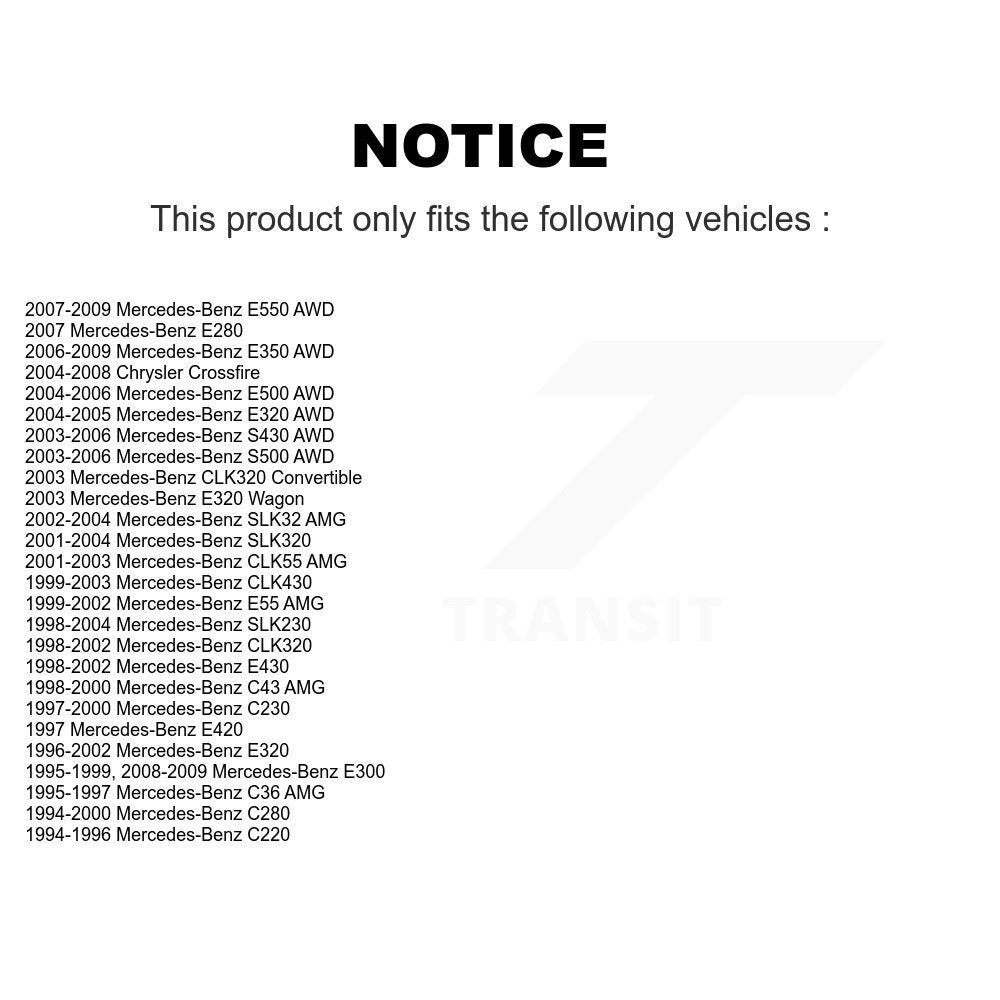 [Inférieur avant] Kit de Rotule de suspension pour Mercedes-Benz E320 E350 Chrysler Crossfire SLK230 CLK320 C230 S430 C280 E500 CLK430 E430 S500 SLK320 E300 E550 C220 E420 CLK55 AMG E55 SLK32 C43 C36 KTR-101272