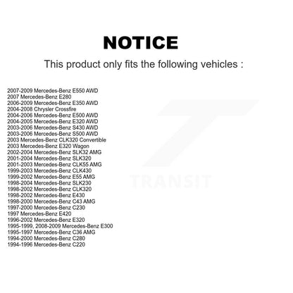 [Inférieur avant] Kit de Rotule de suspension pour Mercedes-Benz E320 E350 Chrysler Crossfire SLK230 CLK320 C230 S430 C280 E500 CLK430 E430 S500 SLK320 E300 E550 C220 E420 CLK55 AMG E55 SLK32 C43 C36 KTR-101272