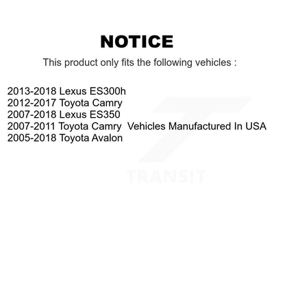 [Avant] Kit de Rotule de suspension pour Toyota Camry Lexus ES350 Avalon ES300h KTR-101275