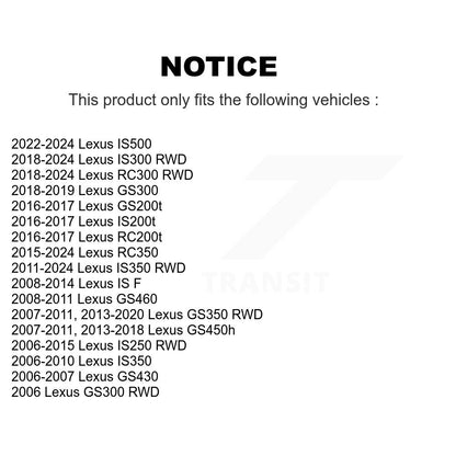 [Avant] Kit de Rotule de suspension pour Lexus IS250 GS350 IS350 IS300 GS300 IS200t RC350 GS450h GS430 IS F RC200t GS460 GS200t KTR-101279