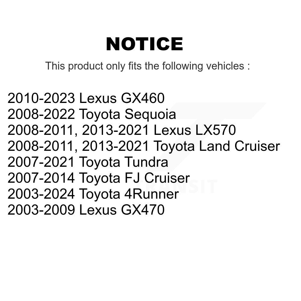 [Avant] Kit de Rotule de suspension pour Toyota Tundra 4Runner Lexus GX460 FJ Cruiser Sequoia GX470 KTR-101301