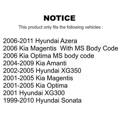 [Avant] Kit de Rotule de suspension pour Hyundai Sonata Kia Optima Azera Amanti XG350 XG300 Magentis KTR-101306