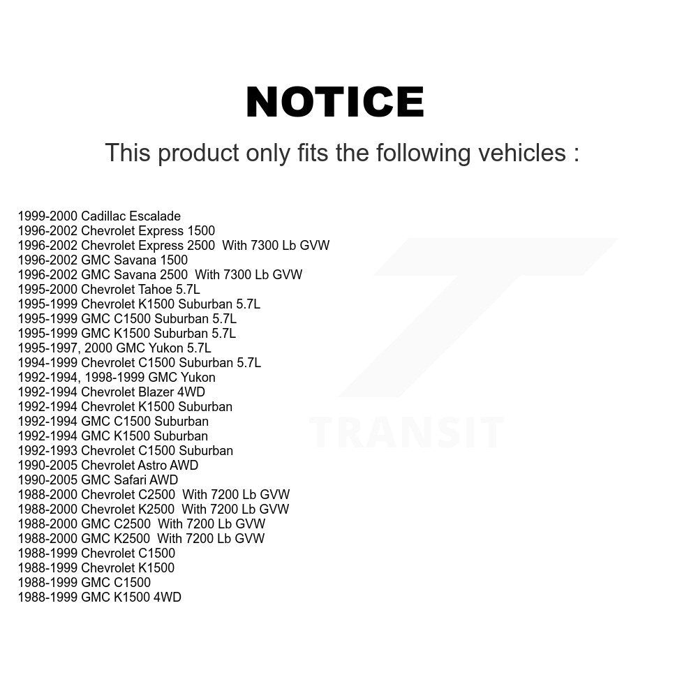 [Avant Supérieur] Rotule de suspension pour Chevrolet GMC K1500 C1500 K2500 Astro Safari C2500 KTR-101312