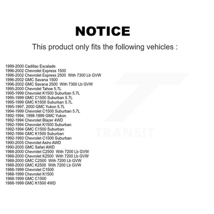 [Avant Supérieur] Rotule de suspension pour Chevrolet GMC K1500 C1500 K2500 Astro Safari C2500 KTR-101312