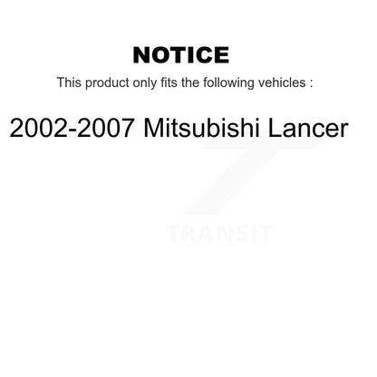 [Avant] Kit d'ensemble de bras de suspension et joint à rotule pour 2002-2007 Mitsubishi Lancer KTR-101394