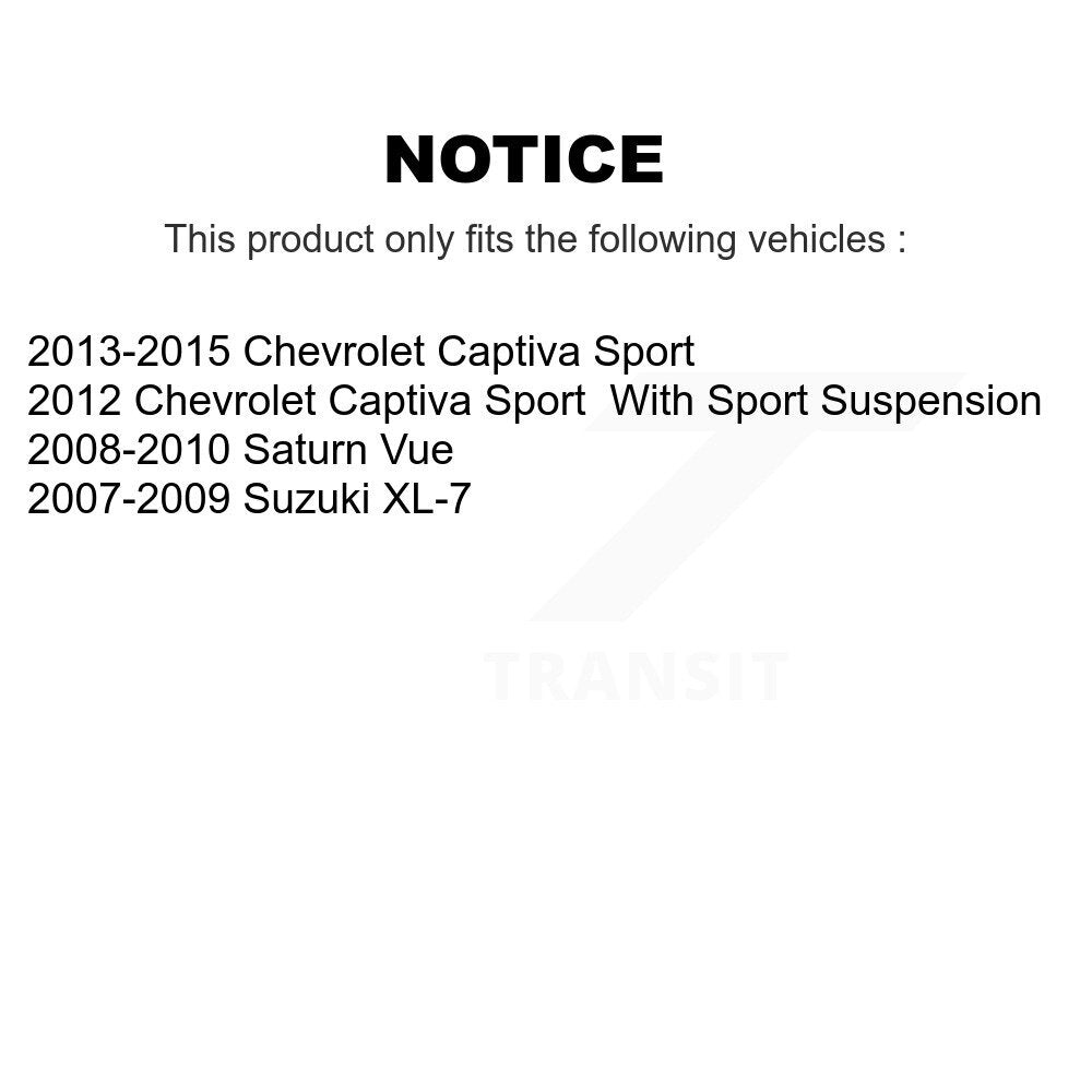 [Avant] Kit d'ensemble de bras de suspension et joint à rotule pour Saturn Vue Chevrolet Captiva Sport Suzuki XL-7 KTR-101420