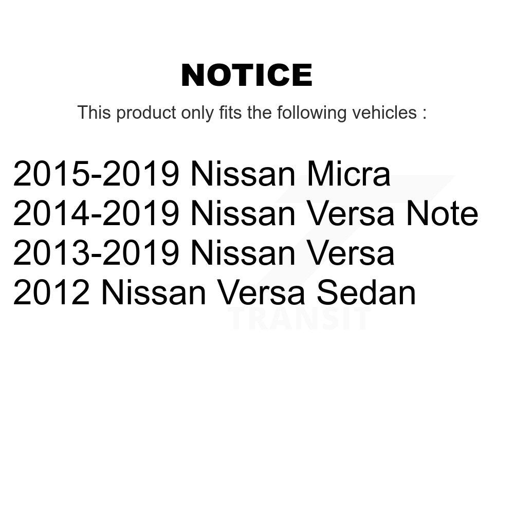 [Avant] Kit d'ensemble de bras de suspension et joint à rotule pour Nissan Versa Note Micra KTR-101443
