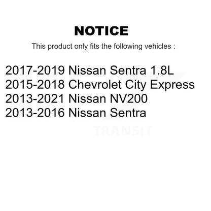[Avant] Kit d'ensemble de bras de suspension et joint à rotule pour Nissan Sentra NV200 Chevrolet City Express KTR-101460