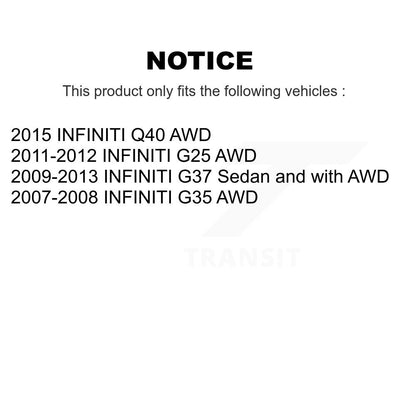 [Avant] Kit d'ensemble de bras de suspension et joint à rotule pour INFINITI G35 KTR-101469