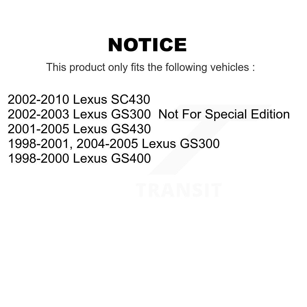 [Avant] Kit d'ensemble de bras de suspension et joint à rotule pour Lexus GS300 SC430 GS400 GS430 KTR-101504