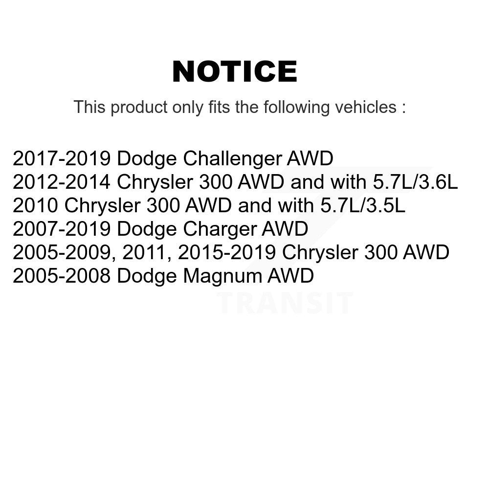 [Avant] Kit d'ensemble de bras de suspension et joint à rotule pour Dodge Charger Chrysler 300 Challenger Magnum KTR-101512