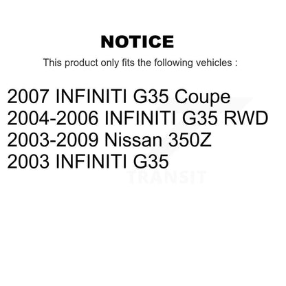 [Avant] Kit d'ensemble de bras de suspension et joint à rotule pour Infiniti G35 Nissan 350Z INFINITI KTR-101516
