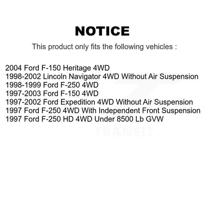 [Avant] Kit d'ensemble de bras de suspension et joint à rotule pour Ford F-150 Expedition Lincoln Navigator Heritage F-250 4WD KTR-101529