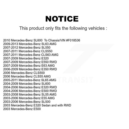 [Avant] Kit d'ensemble de bras de suspension et joint à rotule pour Mercedes-Benz E350 E320 SL500 E500 SL550 CLS550 CLS500 SL55 AMG E550 E55 SL63 E63 CLS55 SL600 CLS63 SL65 KTR-101548