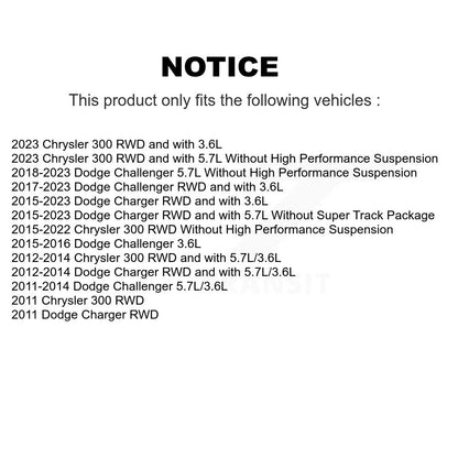 [Avant] Kit d'ensemble de bras de suspension et joint à rotule pour Dodge Charger Chrysler 300 Challenger KTR-101550