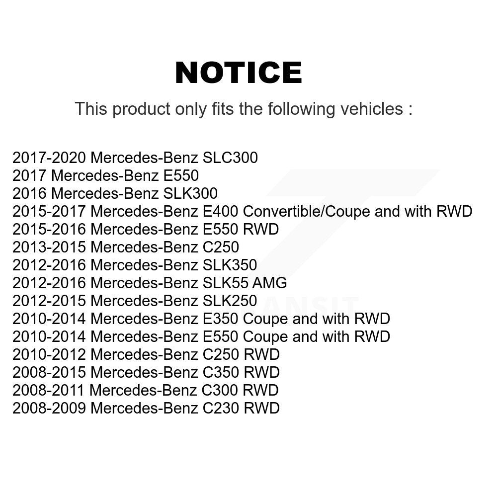 [Avant] Kit d'ensemble de bras de suspension et joint à rotule pour Mercedes-Benz E350 C300 C250 E400 C350 SLC300 SLK300 KTR-101561
