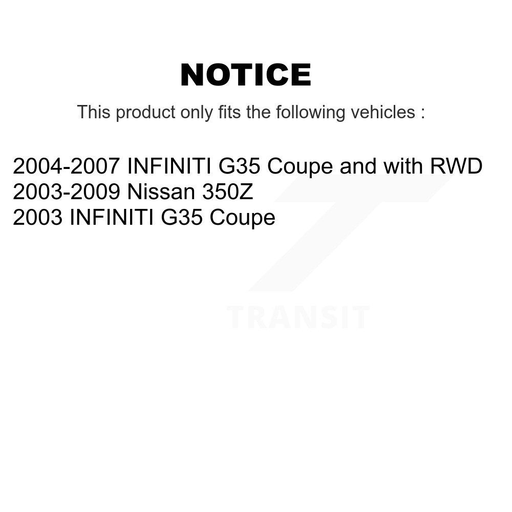 [Avant] Kit d'ensemble de bras de suspension et joint à rotule pour INFINITI G35 Nissan 350Z KTR-101564