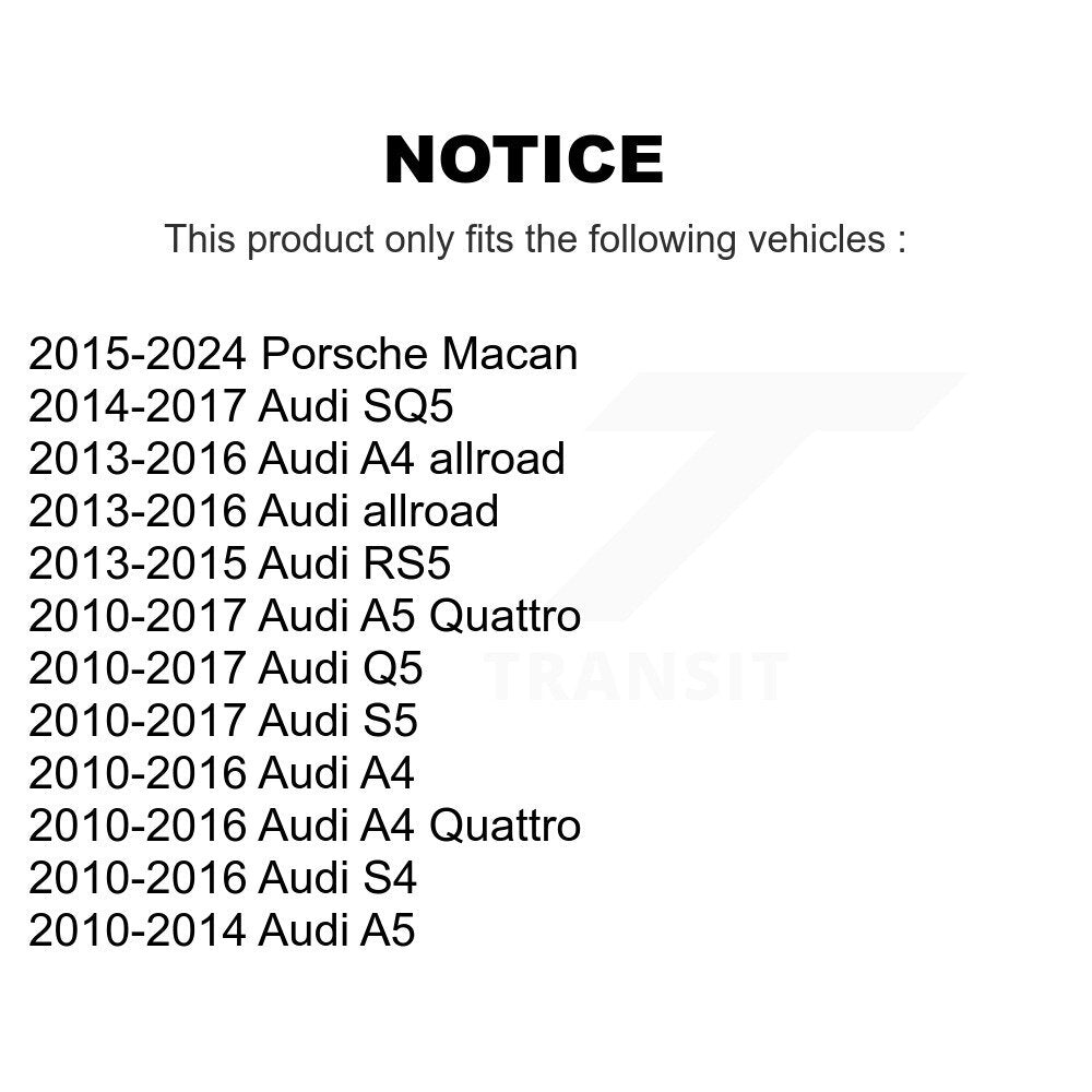 [Avant] Kit d'ensemble de bras de suspension et joint à rotule pour Audi Q5 A4 A5 Quattro S5 S4 allroad RS5 KTR-101566