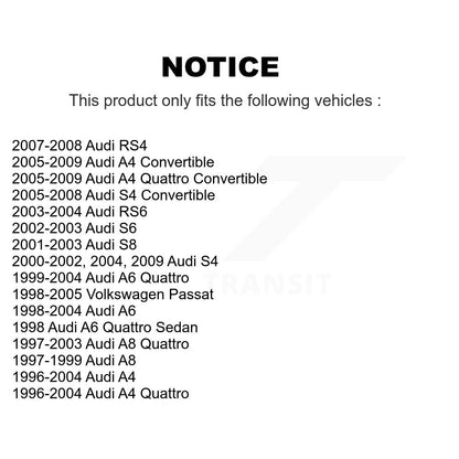 [Avant] Kit d'ensemble de bras de suspension et joint à rotule pour Volkswagen Passat Audi A4 Quattro A6 S4 A8 RS4 RS6 S8 S6 KTR-101568