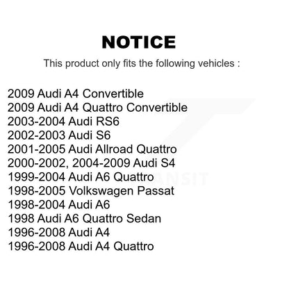 [Avant] Kit d'ensemble de bras de suspension et joint à rotule pour Audi Volkswagen Passat A4 Quattro A6 Allroad S6 KTR-101581