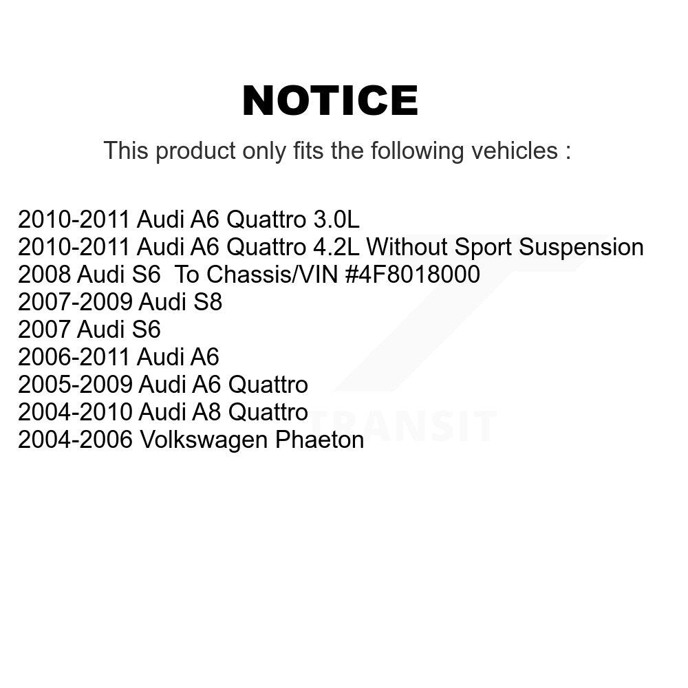 [Avant] Kit d'ensemble de bras de suspension et joint à rotule pour Audi A6 Quattro A8 Volkswagen Phaeton S6 S8 KTR-101583