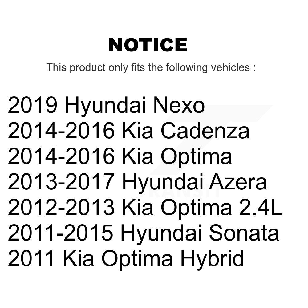 [Arrière Supérieur Avant] Ensemble de bras de suspension et joint à rotule pour Hyundai Sonata Kia Optima KTR-101593