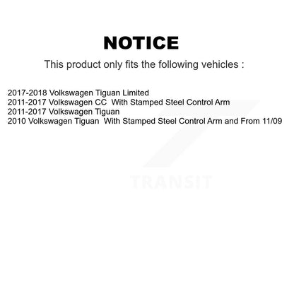 [Avant] Kit d'ensemble de bras de suspension et joint à rotule pour Volkswagen Tiguan CC KTR-101608
