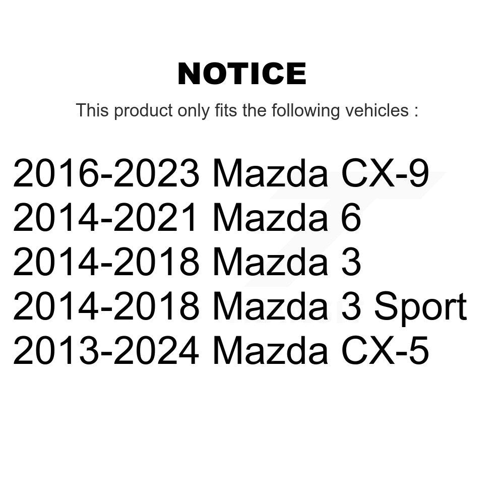 [Arrière] Kit de biellette de barre stabilisatrice de suspension pour Mazda CX-5 3 6 CX-9 Sport KTR-101652