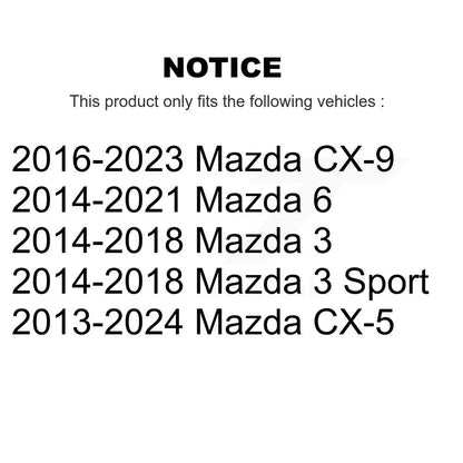 [Arrière] Kit de biellette de barre stabilisatrice de suspension pour Mazda CX-5 3 6 CX-9 Sport KTR-101652