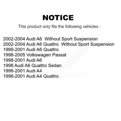 [Avant] Kit d'ensemble de bras de suspension et joint à rotule pour Volkswagen Passat Audi A6 Quattro A4 KTR-101693