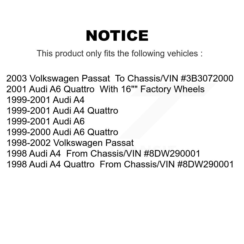 [Avant] Kit d'ensemble de bras de suspension et joint à rotule pour Volkswagen Passat Audi A4 Quattro A6 KTR-101707