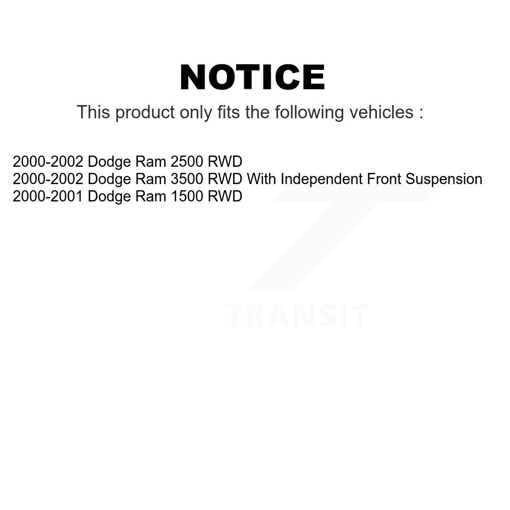 [Avant] Kit de Rotule de suspension pour Dodge Ram 1500 2500 3500 RWD KTR-101752