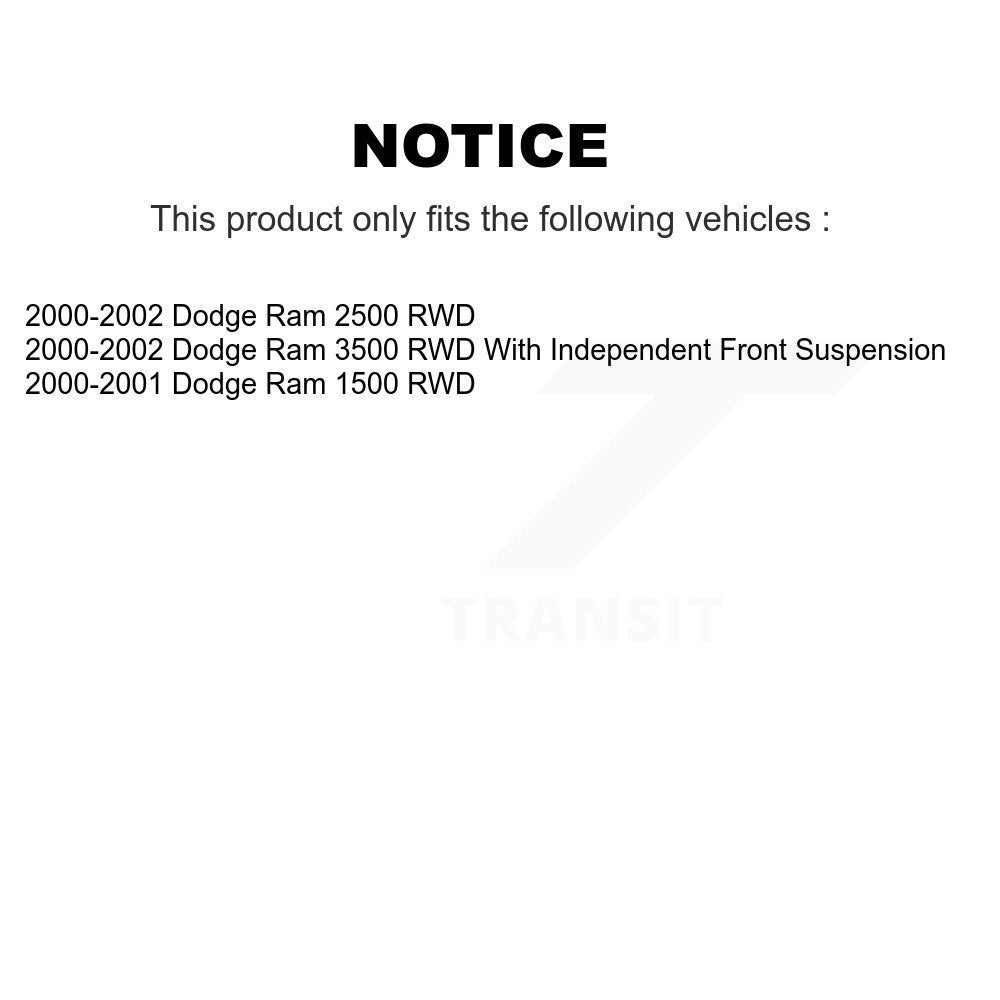 [Avant] Kit de Rotule de suspension pour Dodge Ram 1500 2500 3500 RWD KTR-101752