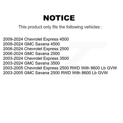 [Avant] Kit de Rotule de suspension pour Chevrolet Express 2500 3500 GMC Savana 4500 KTR-101800