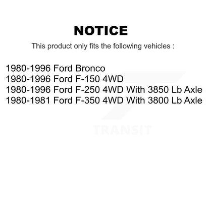 [Avant] Kit de Rotule de suspension pour Ford F-150 F-250 Bronco F-350 KTR-101816