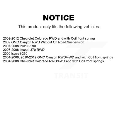 [Avant] Kit de Rotule de suspension pour Chevrolet Colorado GMC Canyon Isuzu i-290 i-280 i-370 KTR-101832