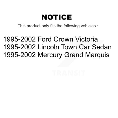 [Avant] Kit de Rotule de suspension pour 1995-2002 Mercury Grand Marquis Lincoln Town Car Ford Crown Victoria KTR-101836