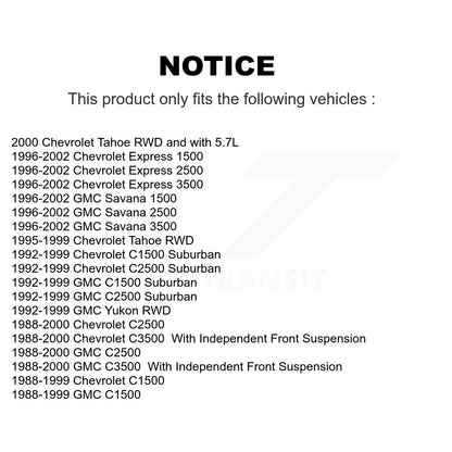 [Avant] Extrémité de biellette de direction pour C1500 Chevrolet GMC C2500 C3500 Express 3500 Tahoe Yukon Savana KTR-101848