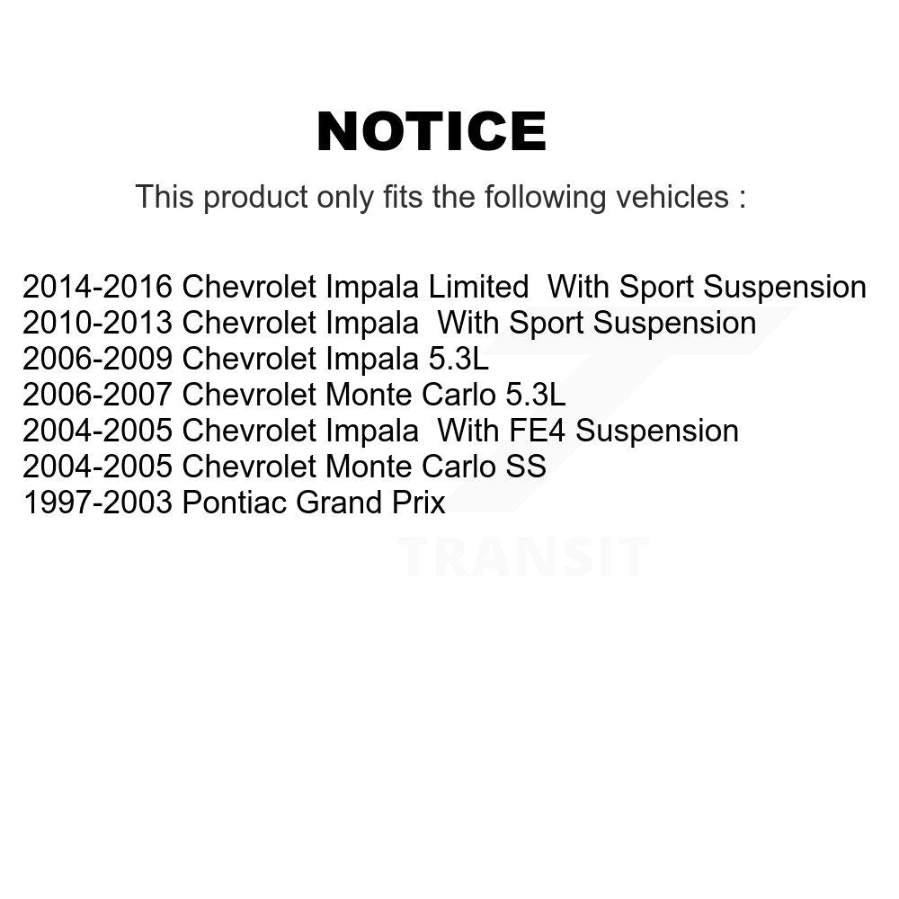[Avant] Kit d'extrémité de biellette de direction pour Chevrolet Impala Pontiac Grand Prix Limited Monte Carlo KTR-101863