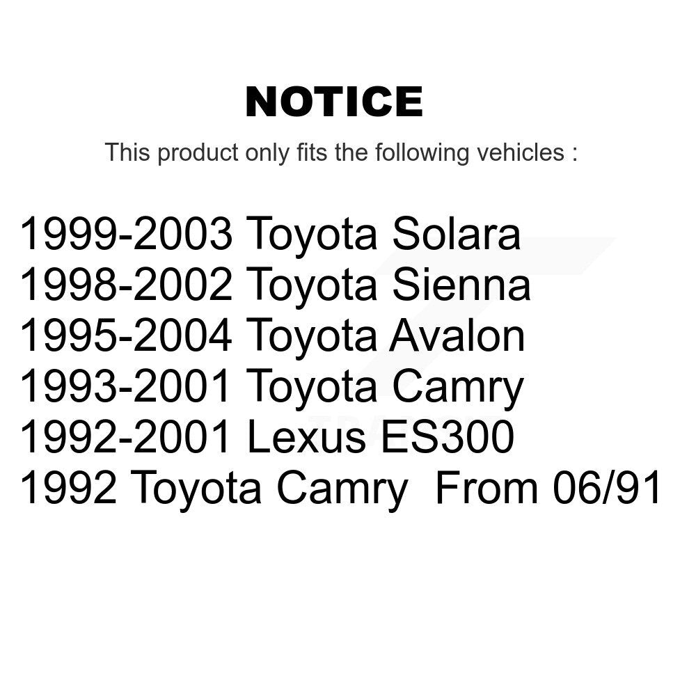 [Avant] Kit d'extrémité de biellette de direction pour Toyota Camry Avalon Sienna Lexus ES300 Solara KTR-101870
