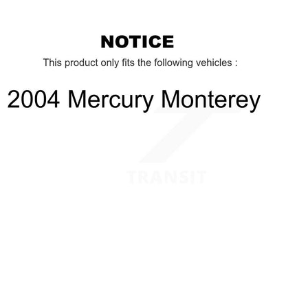 [Avant + Arrière] Kit de biellette de barre stabilisatrice de suspension pour 2004 Mercury Monterey KTR-101992