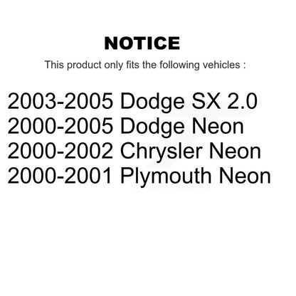 [Avant + Arrière] Kit de biellette de barre stabilisatrice de suspension pour Neon Dodge Plymouth Chrysler SX 2.0 KTR-101999