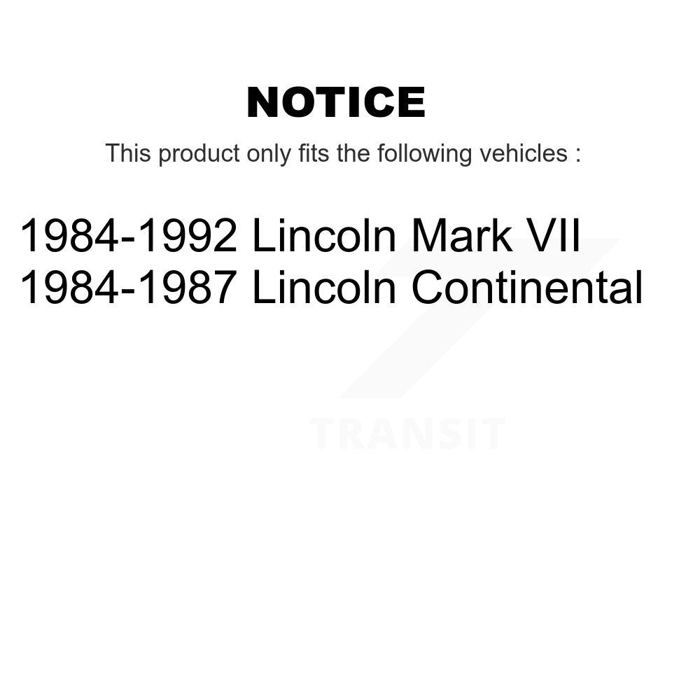 [Avant + Arrière] Kit de biellette de barre stabilisatrice de suspension pour Lincoln Mark VII Continental KTR-102008
