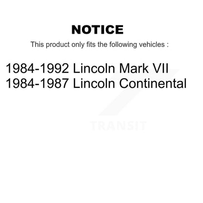 [Avant + Arrière] Kit de biellette de barre stabilisatrice de suspension pour Lincoln Mark VII Continental KTR-102008