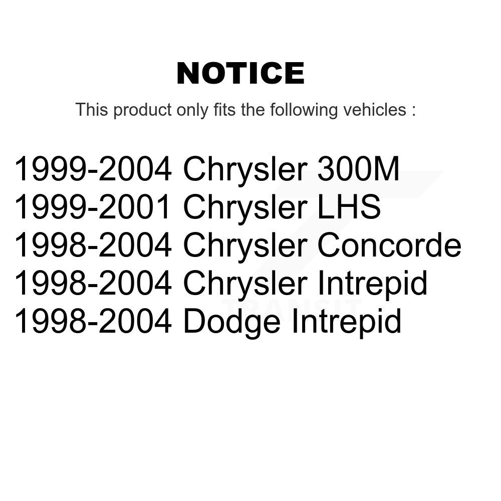 [Avant + Arrière] Kit de biellette de barre stabilisatrice de suspension pour Chrysler Dodge Intrepid 300M Concorde LHS KTR-102027