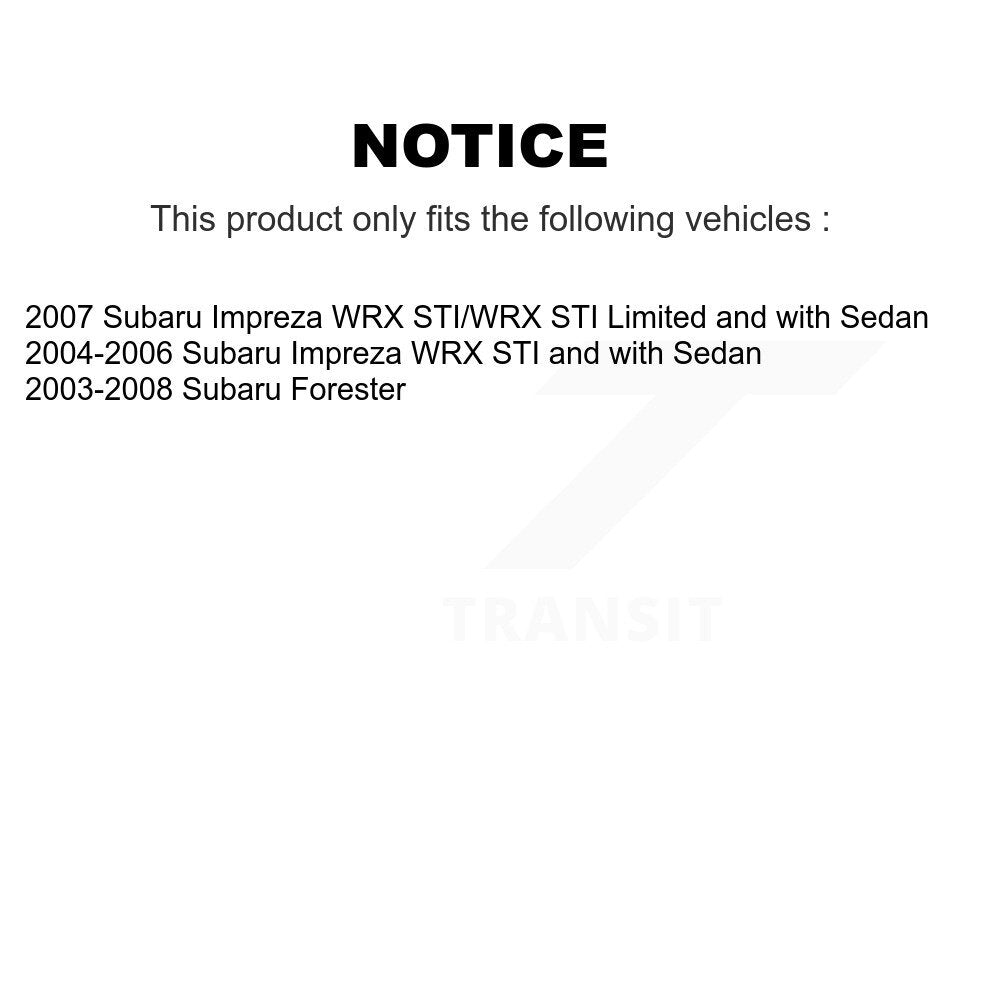 [Avant + Arrière] Kit de biellette de barre stabilisatrice de suspension pour Subaru Forester Impreza KTR-102037
