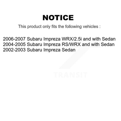 [Avant + Arrière] Kit de biellette de barre stabilisatrice de suspension pour Subaru Impreza KTR-102040