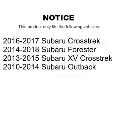 [Avant + Arrière] Kit de biellette de barre stabilisatrice de suspension pour Subaru Forester Outback XV Crosstrek KTR-102045